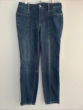 Pilcro and the Letterpress Dark Indigo Cropped Ankle Jeans